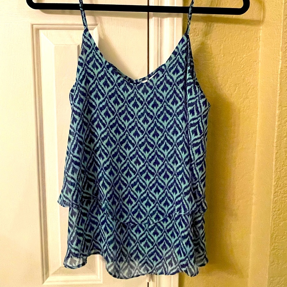 Francesca’s Blue printed tank